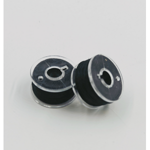 Hobby & Crafting Fun Zijdezachte kralendraad 2 rollen zwart 0,2 mm x 20 meter