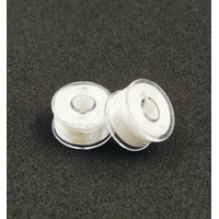 Zijdezachte kralendraad 2 rollen wit 0,2 mm x 20 meter