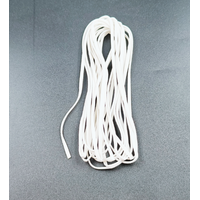 Kunstleer koord vierkant wit 3 mm x 5 meter