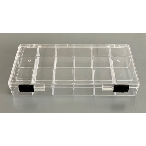 Hobby & Crafting Fun Kunststof opbergdoos 18 vaks 20.5 x 10.5 2.8 cm Hobby & Crafting Fun Kunststof opbergdoos 18 vaks 20.5 x 10.5 2.8 cm