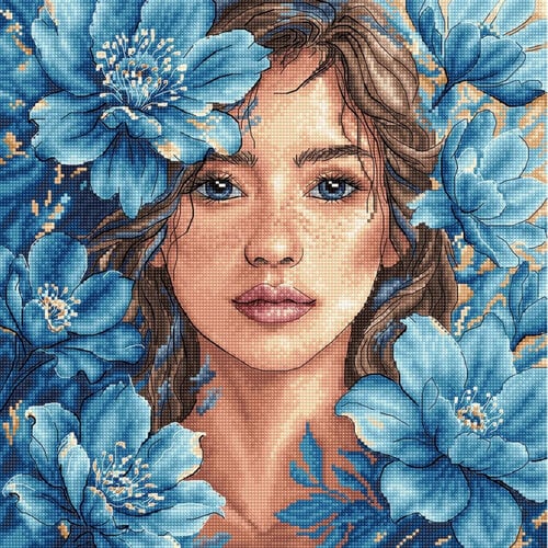 AVA Stitch Ava Stitch borduurpakket Blue Gaze