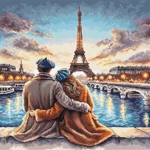 AVA Stitch Ava Stitch borduurpakket Sunset in Paris