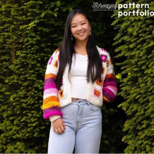Scheepjeswol Haakpakket Petal Patch Cardigan Colour Crafter Scheepjeswol Haakpakket Petal Patch Cardigan Colour Crafter