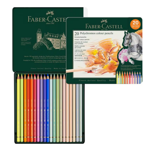 Faber Castell Faber Castell kleurpotlood Polychromos blik 20 stuks