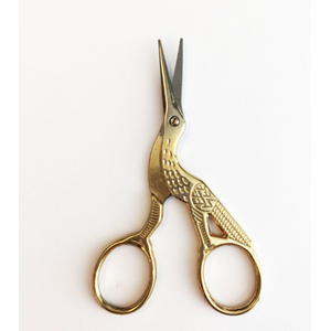 Hobby & Crafting Fun Ooievaarschaartje goud met zilveren punt ca. 9 cm Hobby & Crafting Fun Ooievaarschaartje goud met zilveren punt ca. 9 cm