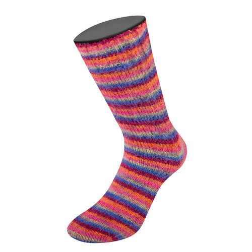 Lana Grossa Lana Grossa Cosy Socks Multi Stripes Lana Grossa Lana Grossa Cosy Socks Multi Stripes