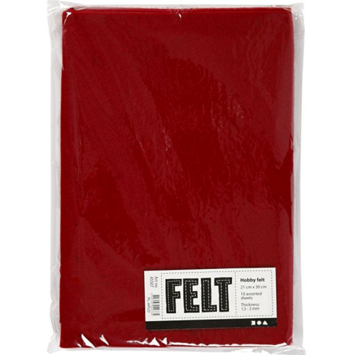 Creotime Hobbyvilt Antiekrood 21 x 30 cm 10 vel Creotime Hobbyvilt Antiekrood 21 x 30 cm 10 vel