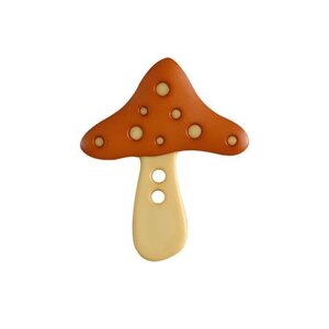 Kinderknoop Vlinder Roodbruin 28 mm 2 gaats