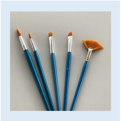 Hobby & Crafting Fun Penselen startset 5 stuks synthetisch Hobby & Crafting Fun Penselen startset 5 stuks synthetisch