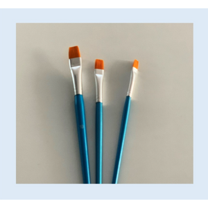 Hobby & Crafting Fun Penselenset plat 3 stuks synthetisch