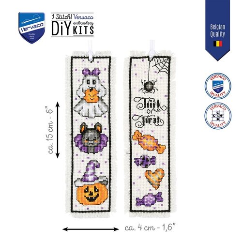 Vervaco Vervaco Boekenlegger Halloween 2 stuks