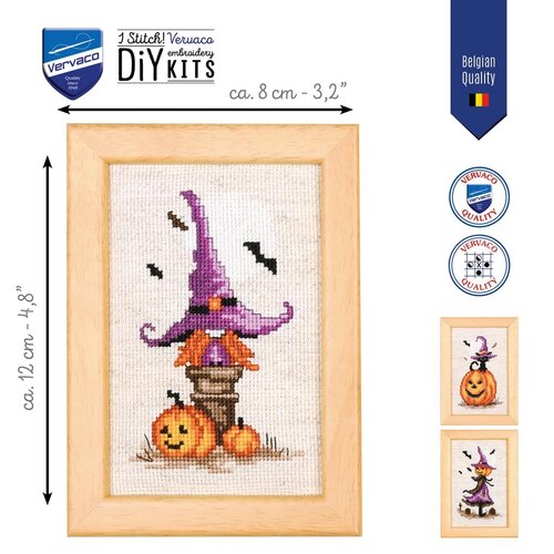 Vervaco Vervaco Miniatuur Halloween set van 3 Vervaco Vervaco Miniatuur Halloween set van 3