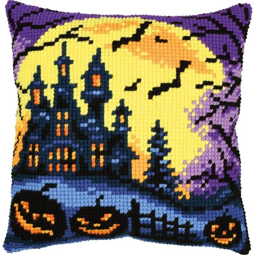 Vervaco Vervaco borduurpakket kussen Halloweenlandschap