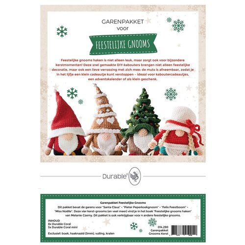 Durable Garenpakket Kerst Gnooms voor boek Feestelijke Gnooms Durable Garenpakket Kerst Gnooms voor boek Feestelijke Gnooms