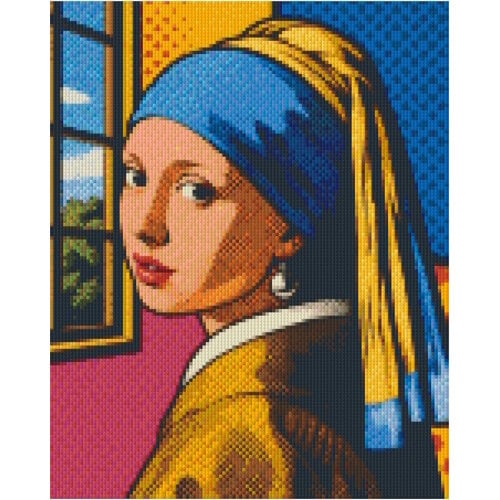 PixelHobby Pixelhobby Patroon 5911 Meisje met de Parel PopArt PixelHobby Pixelhobby Patroon 5911 Meisje met de Parel PopArt