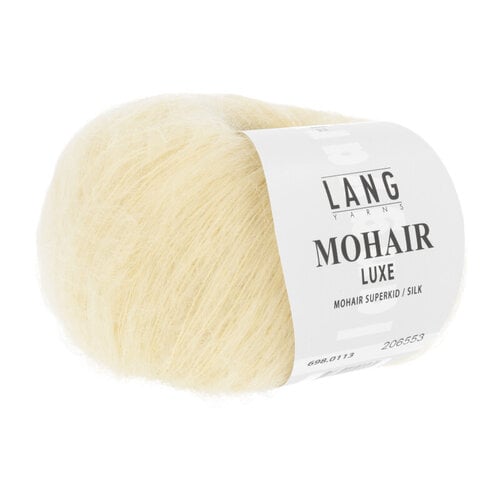 Lang Yarns Lang Yarns Mohair Luxe nr 0113 Lichtgeel