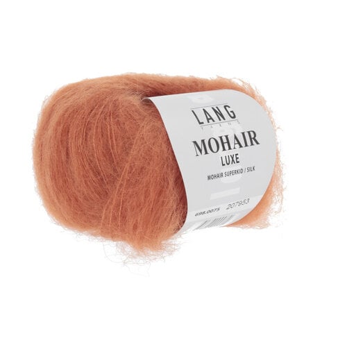Lang Yarns Lang Yarns Mohair Luxe nr 0075 Donkeroranje Lang Yarns Lang Yarns Mohair Luxe nr 0075 Donkeroranje