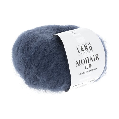 Lang Yarns Lang Yarns Mohair Luxe nr 0010 Staalblauw Lang Yarns Lang Yarns Mohair Luxe nr 0010 Staalblauw