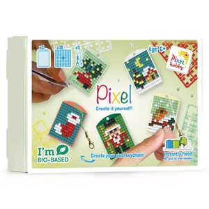 PixelHobby Pixel Sleutelhanger Box Kersttijd
