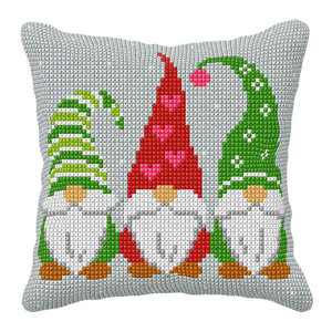 Orchidea Borduur kussen Gnomes 40 x 40 cm