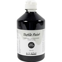 Textielverf Zwart 500 ml