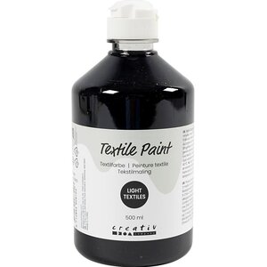 Creotime Textielverf Zwart 500 ml Creotime Textielverf Zwart 500 ml