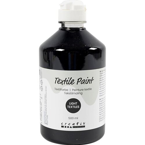 Creotime Textielverf Zwart 500 ml