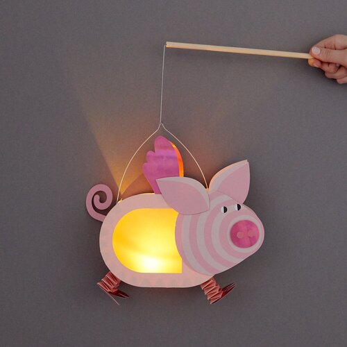 Rico Design Lampion Knutelset Varkentje Rico Design Lampion Knutelset Varkentje