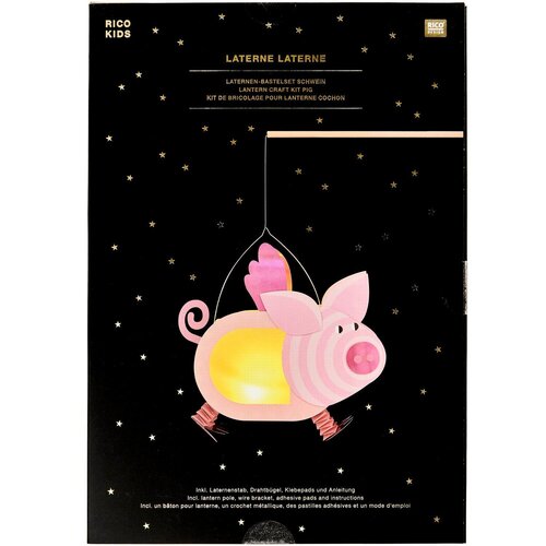 Rico Design Lampion Knutelset Varkentje Rico Design Lampion Knutelset Varkentje