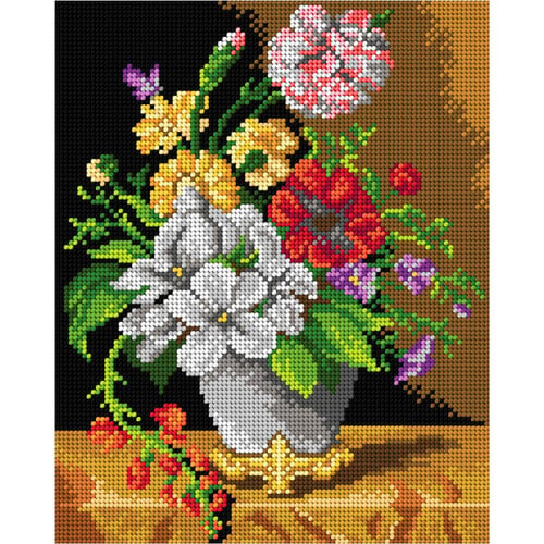 Orchidea Voorbedrukt Borduurpakket after Elise Bruyere - Vase of Flowers Orchidea Voorbedrukt Borduurpakket after Elise Bruyere - Vase of Flowers