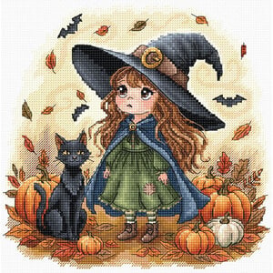 AVA Stitch Ava Stitch borduurpakket Little Autumn Witch