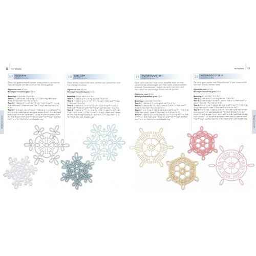 Librero Haakboek 100 sneeuwvlokken om te haken