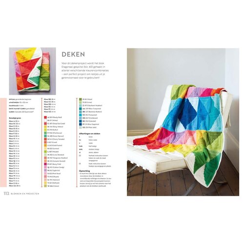 Librero Haakboek Mix & match granny squares Librero Haakboek Mix & match granny squares