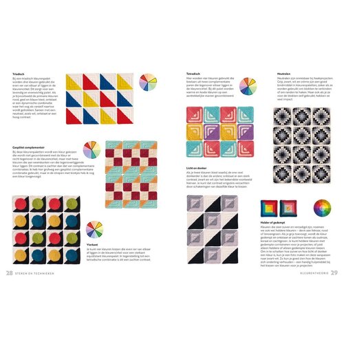 Librero Haakboek Mix & match granny squares Librero Haakboek Mix & match granny squares