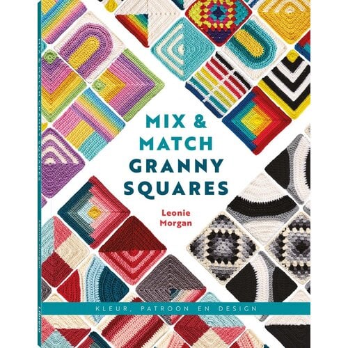 Librero Haakboek Mix & match granny squares Librero Haakboek Mix & match granny squares