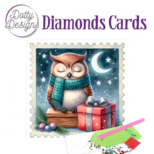 Dotty Designs Diamond Painting Kaart Silent Night Owl Dotty Designs Diamond Painting Kaart Silent Night Owl