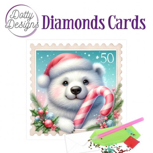 Dotty Designs Diamond Painting Kaart Polar Bear Christmas Dotty Designs Diamond Painting Kaart Polar Bear Christmas