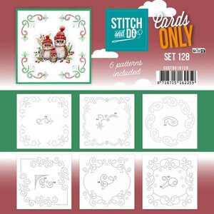 Hobbydots Stitch and Do Cards Only nr 128 Kerstuiltjes Hobbydots Stitch and Do Cards Only nr 128 Kerstuiltjes