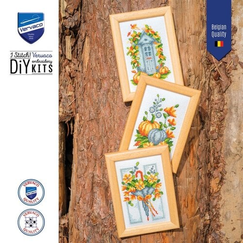 Vervaco Vervaco Miniatuur Herfst set van 3