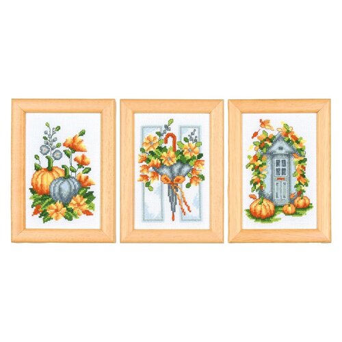 Vervaco Vervaco Miniatuur Herfst set van 3