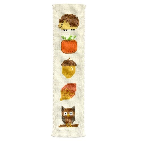 The Crafty Company Boekenlegger borduurpakket Autumn Lover 5 x 17 cm