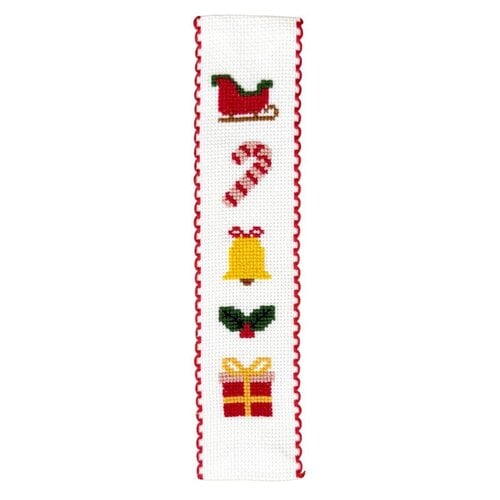 The Crafty Company Boekenlegger borduurpakket Christmas Magic 5 x 17 cm The Crafty Company Boekenlegger borduurpakket Christmas Magic 5 x 17 cm