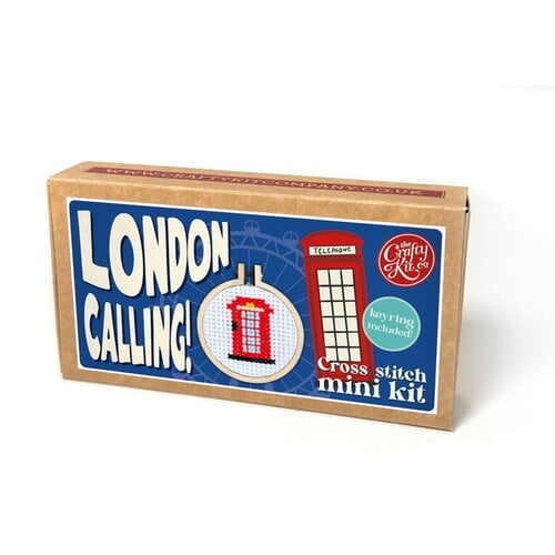The Crafty Company Borduurpakket Matchbox Kit London Calling! The Crafty Company Borduurpakket Matchbox Kit London Calling!