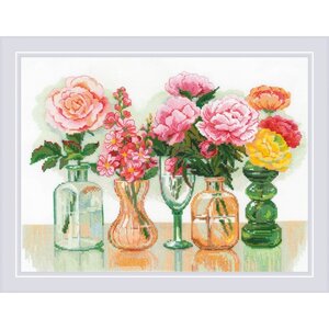 Riolis Riolis borduurpakket Flower Symphony Riolis Riolis borduurpakket Flower Symphony