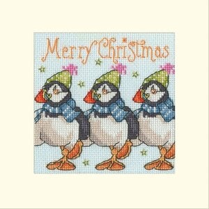 Bothy Threads Bothy Threads Borduurkaart Huffin' Puffin Christmas Bothy Threads Bothy Threads Borduurkaart Huffin' Puffin Christmas
