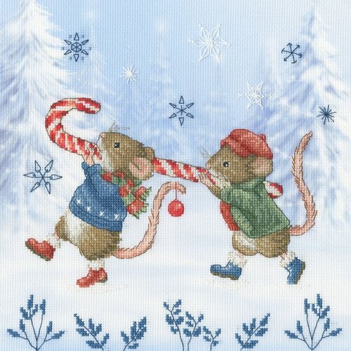 Bothy Threads Bothy Threads Borduurpakket Candy Cane Capers Bothy Threads Bothy Threads Borduurpakket Candy Cane Capers