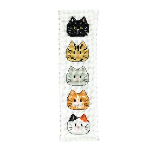 The Crafty Company Boekenlegger borduurpakket Kitty Cats The Crafty Company Boekenlegger borduurpakket Kitty Cats