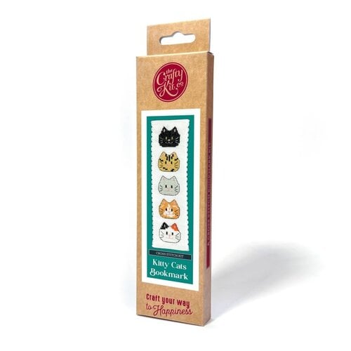 The Crafty Company Boekenlegger borduurpakket Kitty Cats The Crafty Company Boekenlegger borduurpakket Kitty Cats