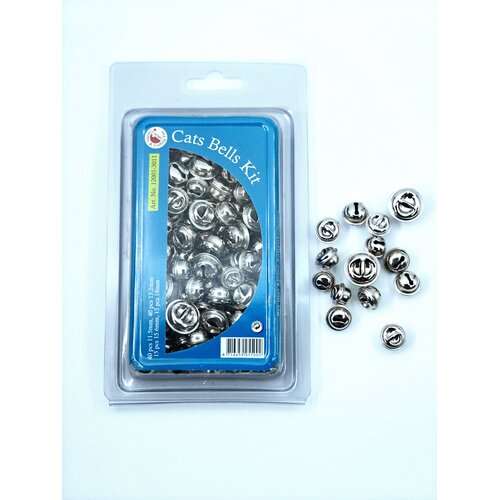 Hobby & Crafting Fun Zilveren bellen 110 stuks 11.5 - 18 mm Hobby & Crafting Fun Zilveren bellen 110 stuks 11.5 - 18 mm