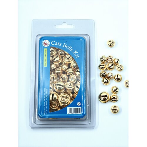 Gouden bellen 110 stuks 11.5 - 18 mm Gouden bellen 110 stuks 11.5 - 18 mm